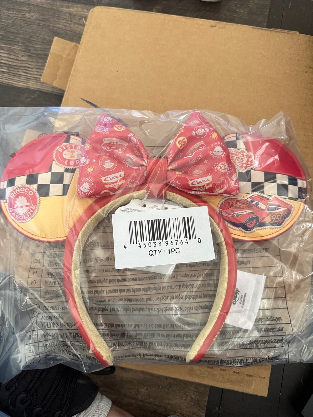 Disney parks lightning McQueen themed ears